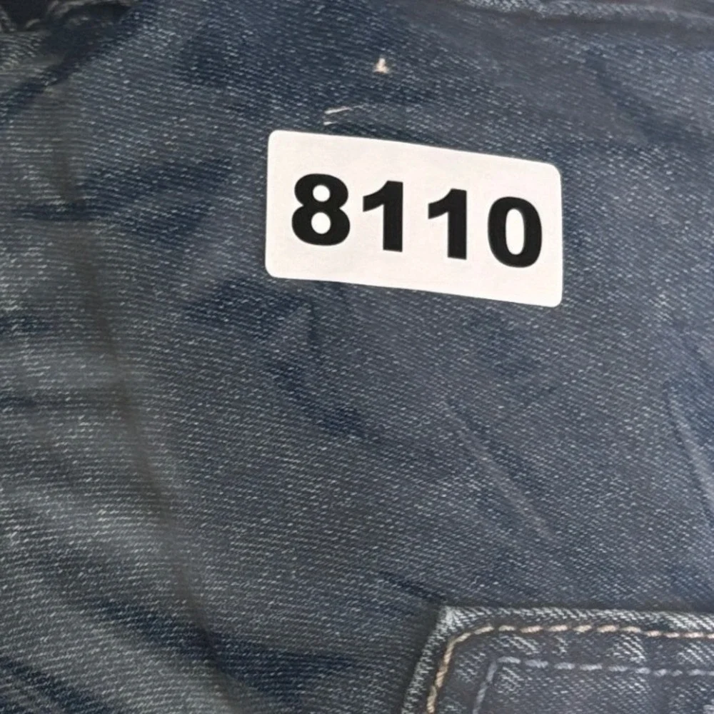 Encrypted Jeans Mens 42 Blue Distressed Whiskered Straight Leg Denim Streetwear